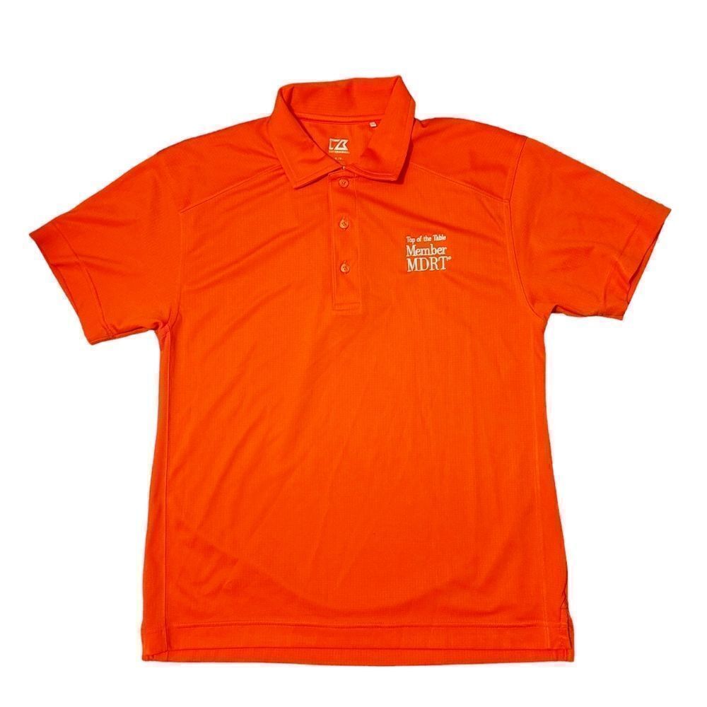 2/$20 Y2K Orange Polo Golf Shirt Size: Small